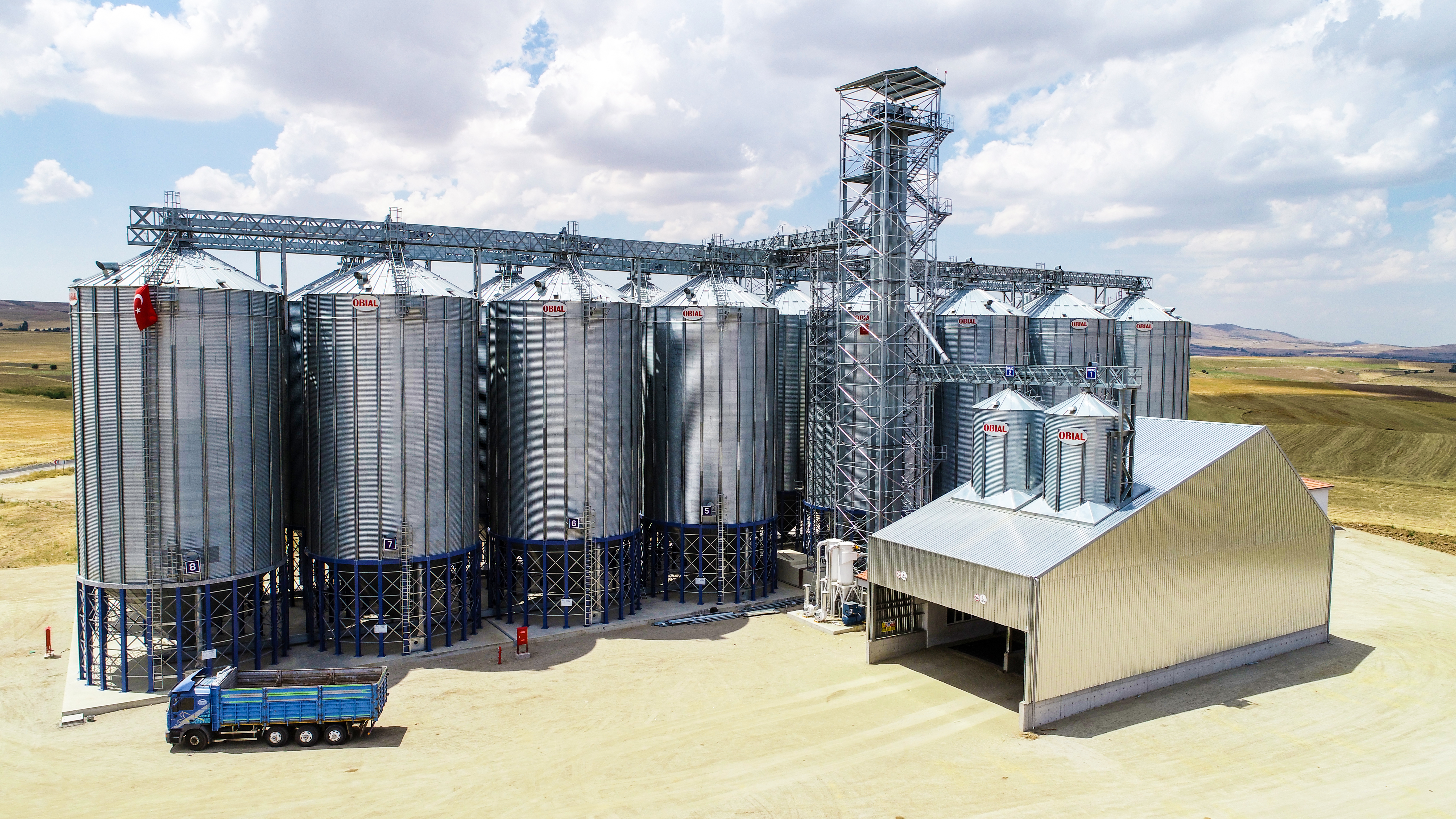 OBIAL Konik TabanlÄ± Ã‡elik Silo - Hopper Silo Sistemi