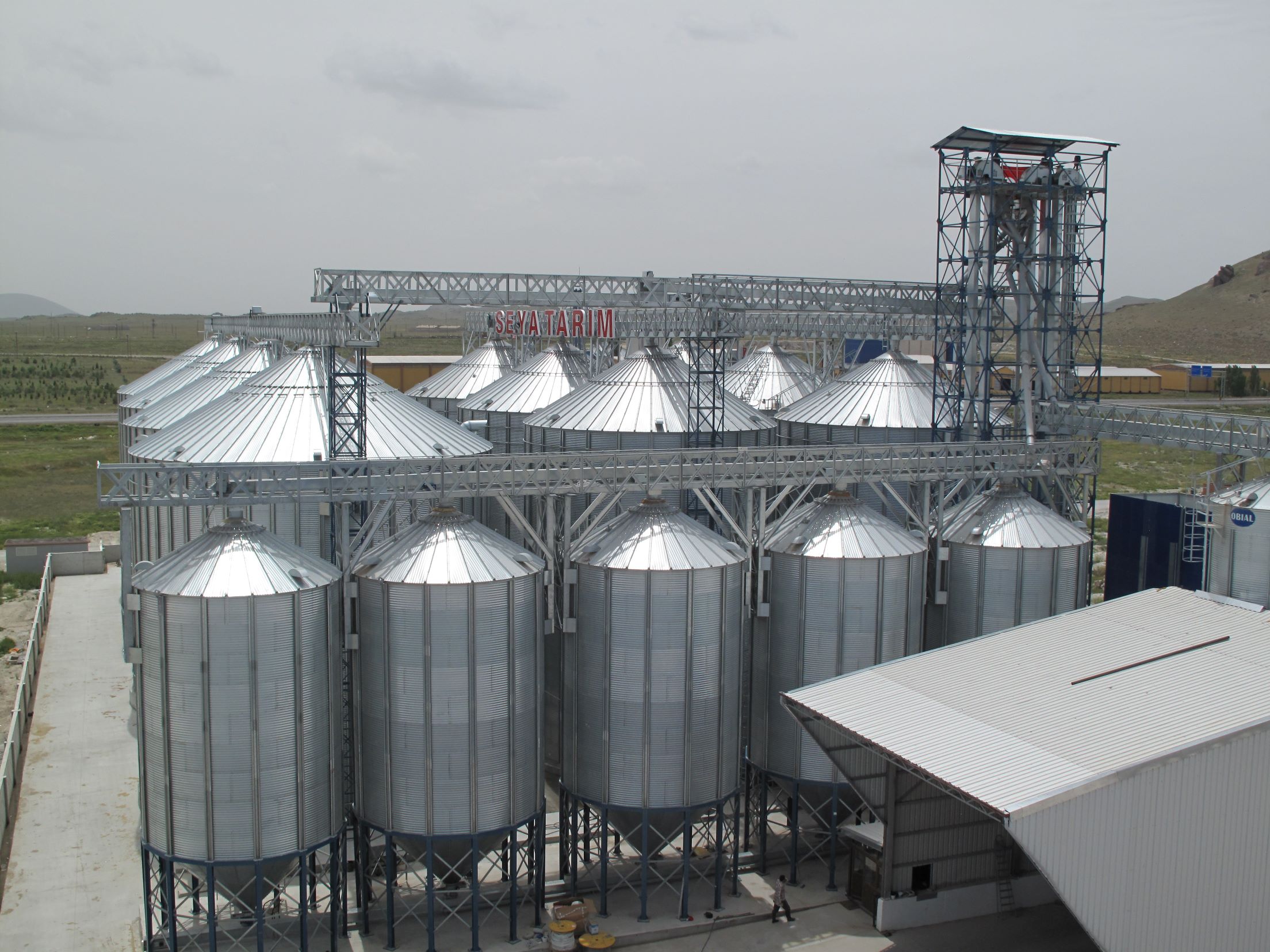 OBIAL Konik TabanlÄ± Ã‡elik Silo - Hopper Silo Sistemi